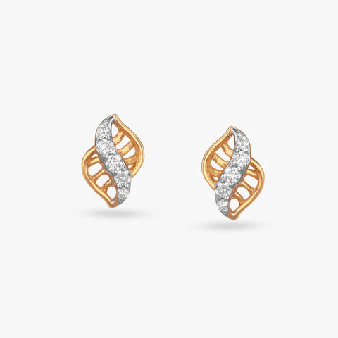 Tiny Twists Diamond Stud Earrings For Kids