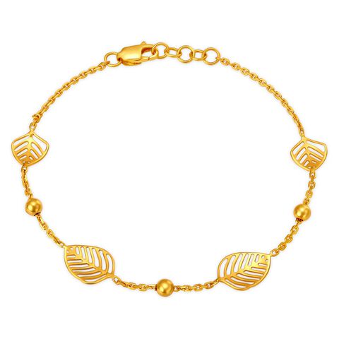 Leaf Trail Gold Bracelet