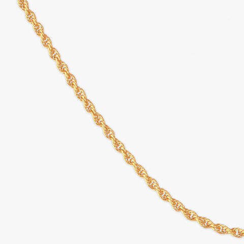 Titan Twist Gold Chain for Men