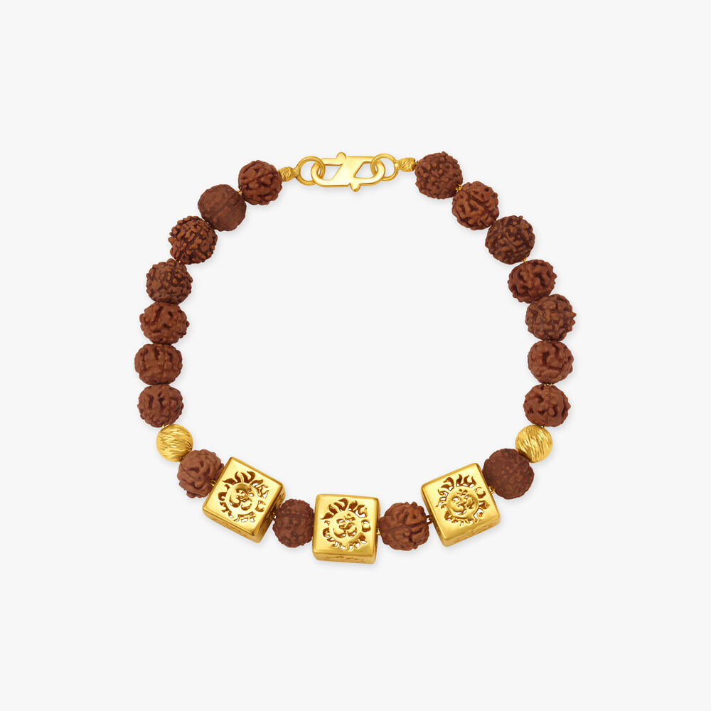 Rudraksha gold hotsell bracelet online