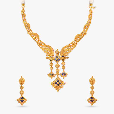 Solar Flight Gold Necklace Set