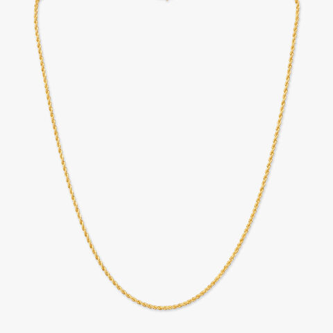 Sleek Rope Gold Chain