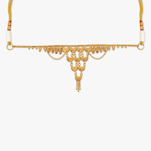 Tiered Petal Gold Necklace