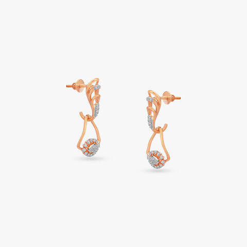 Orbit Glow Diamond Drop Earrings