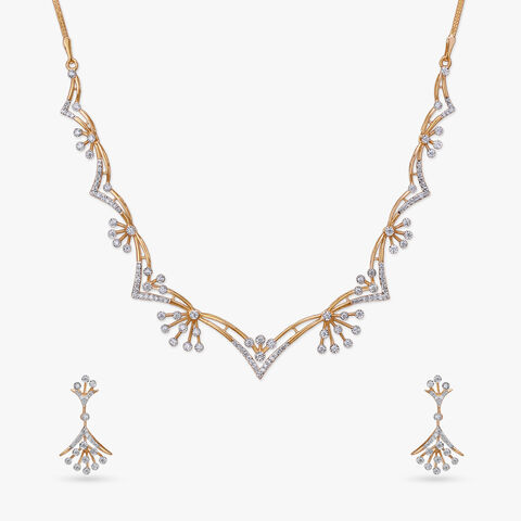 Firework Fantasy Diamond Necklace Set