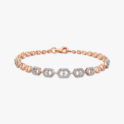 Radiant Hexa Diamond Bracelet