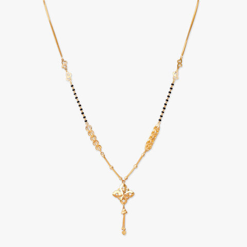 Asymmetric Charm Gold Mangalsutra