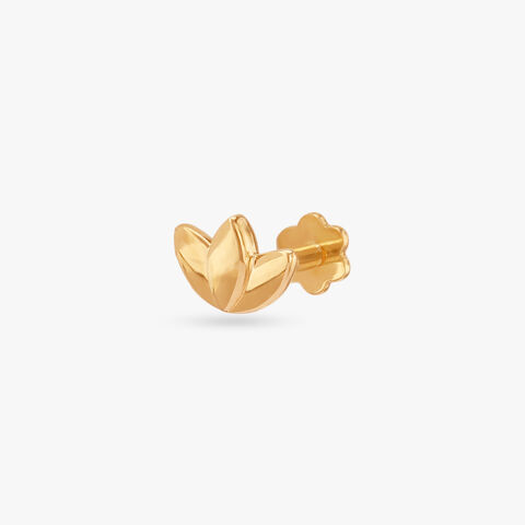 Lotus Bloom Gold Nose Pin