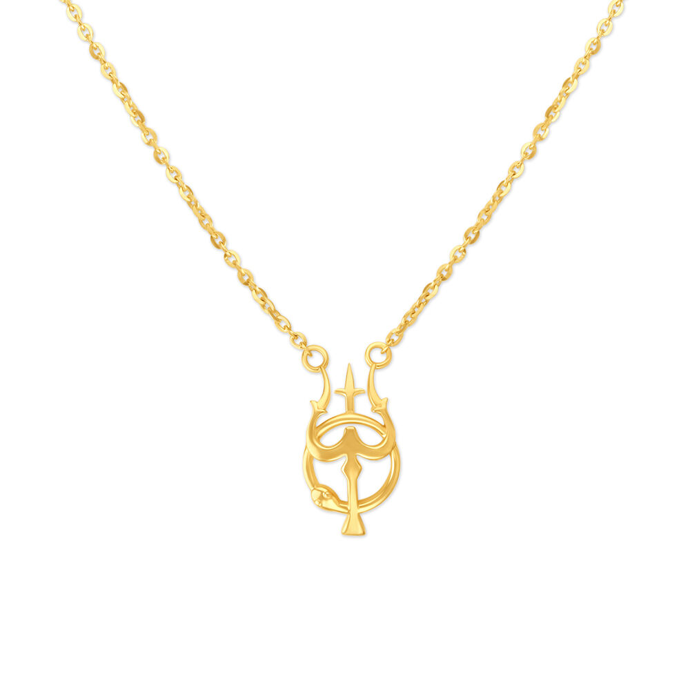 Trishul on sale gold locket