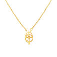 Imposing Trishul Gold Pendant with Chain for Kids,,hi-res image number null