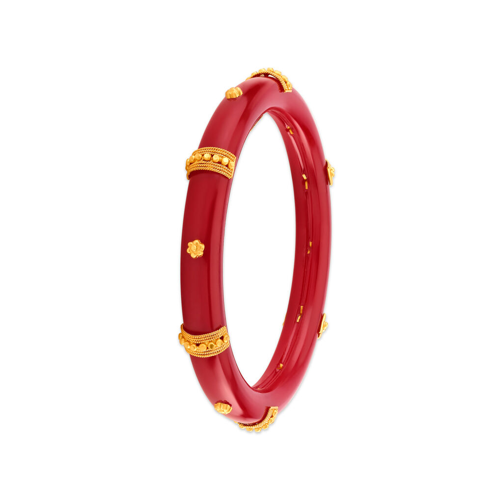 Tanishq 22 Karat Gold Pola Bangle