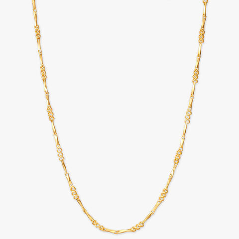 Twisted Link Gold Chain for Men