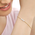 14KT Yellow Gold Diamond Bracelet,,hi-res image number null
