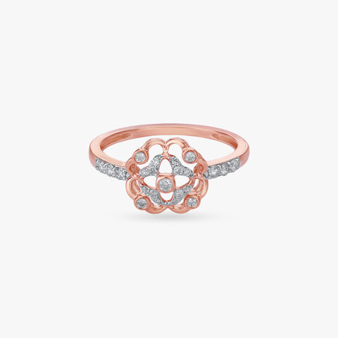Vintage Flora Diamond Ring