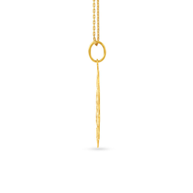 Graceful Sahasrara Chakra Gold Pendant,,hi-res image number null