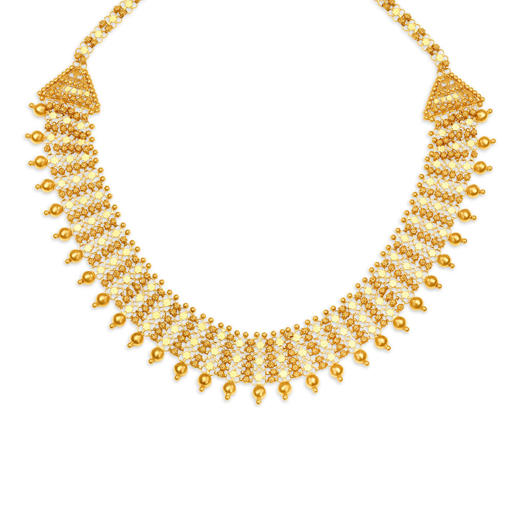Ethereal Gold Chandanhaar for the Gujarati Bride