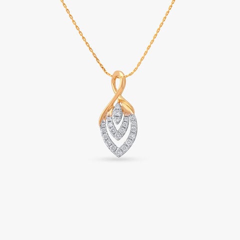 Flowline Spark Diamond Pendant