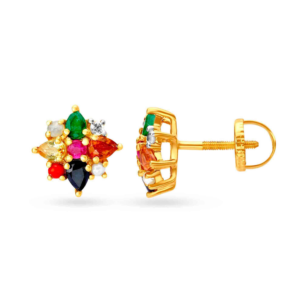 Tanishq navaratna hotsell earrings