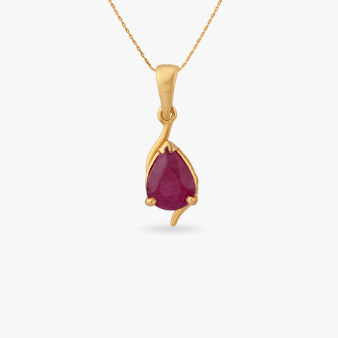 Elegant Drift Gold Pendant