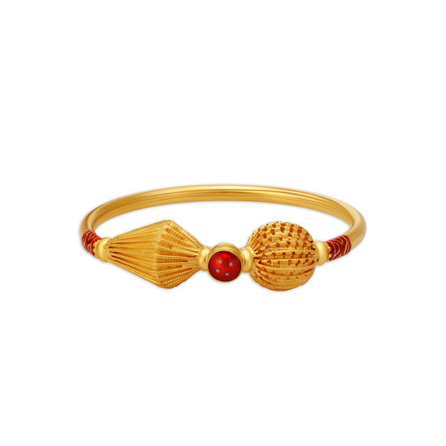 Stunning Unique Design Gold Bangle for Kids,,hi-res image number null