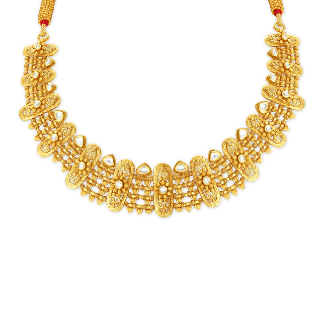Majestic Antique Gold Necklace Set,,hi-res image number null