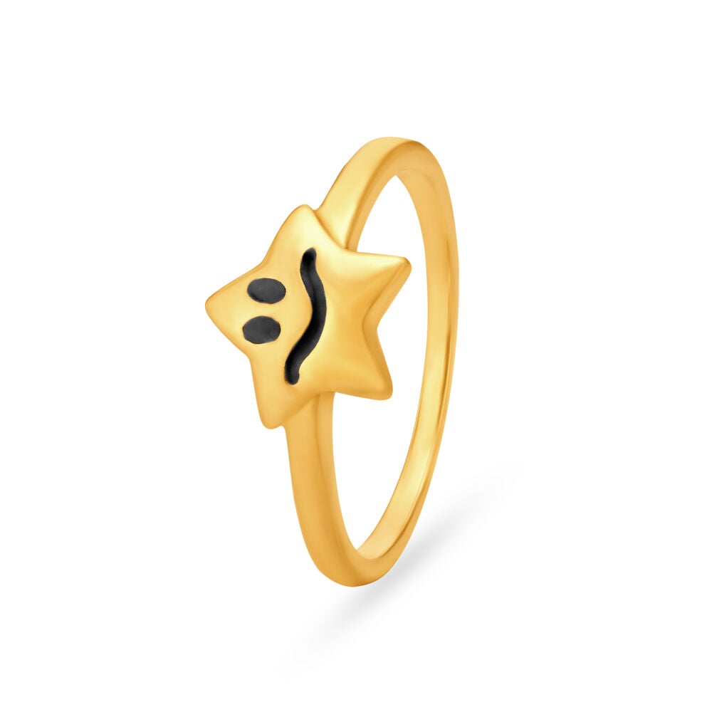 Manufacturer of Kids solitaire gold ring-kr40 | Jewelxy - 140137