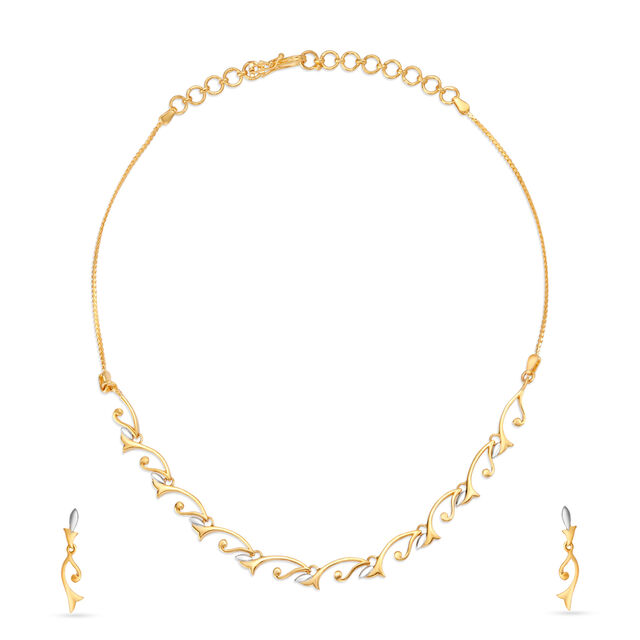 Striking Gold Necklace Set,,hi-res image number null