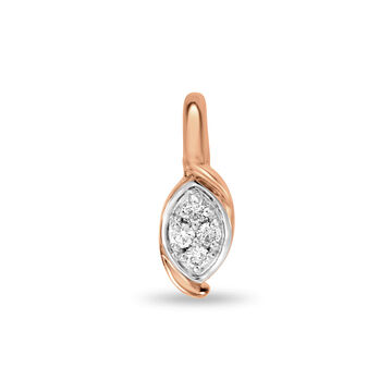14 KT Eye Catching Rose Gold Clip On Nose Pin