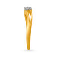 Elegant Gold and Diamond Floral Finger Ring,,hi-res image number null