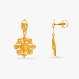 Traditional Flowers Drop Earrings,,hi-res image number null