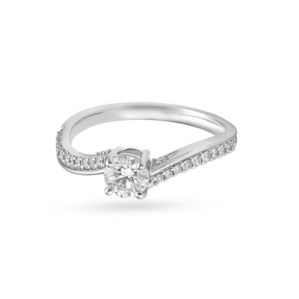 Buy Tanishq 950 Platinum Diamond Ring Online At Best Price @ Tata CLiQ