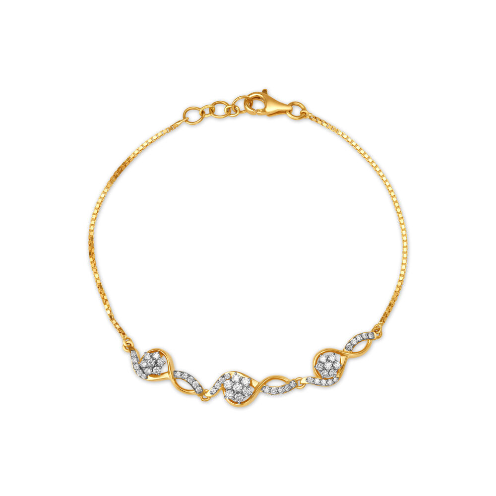 Shop Inaaya Diamond Mangalsutra Bracelet Online | CaratLane US