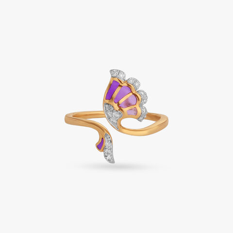 Flutter Wing Diamond Ring