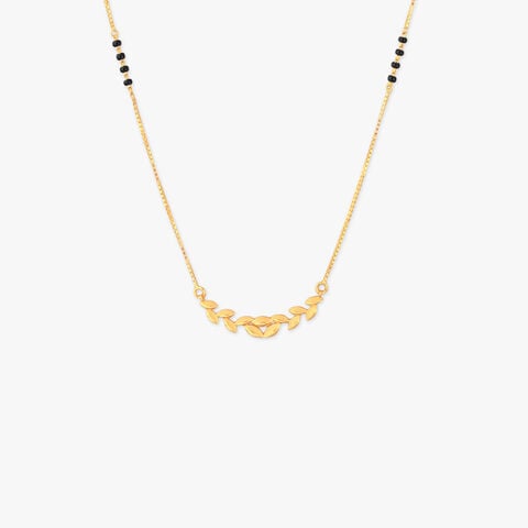 Leafy Whisper Gold Mangalsutra