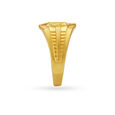 Om Carved Hollow Gold Finger Ring For Men,,hi-res image number null