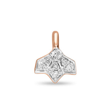 14 KT Shiny Rose Gold Diamond nose pin