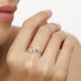 14 KT Yellow Gold Summer Shade Diamond Finger Ring,,hi-res image number null
