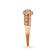 Embellished 18 Karat Rose Gold And Diamond Finger Ring,,hi-res image number null