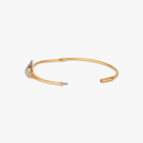 Linear Wings Diamond Bangle