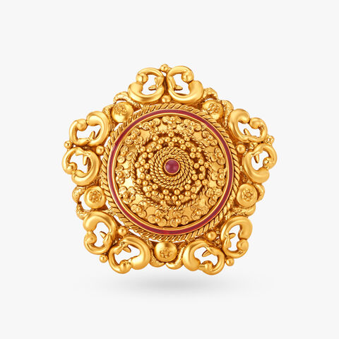 Floral Fantasies Finger Ring with Ras Rawa