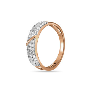14 KT Statement Rose Gold and Diamond Ring