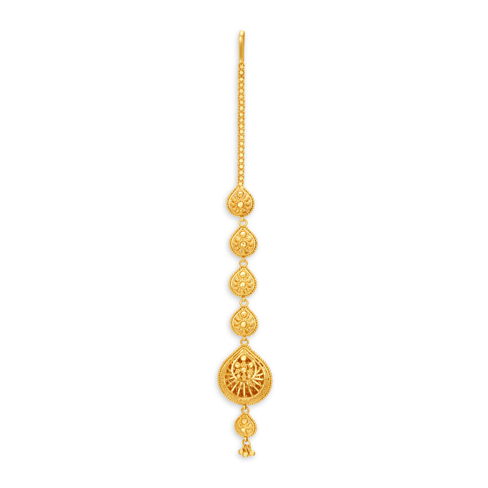 Gold maang tikka price tanishq sale
