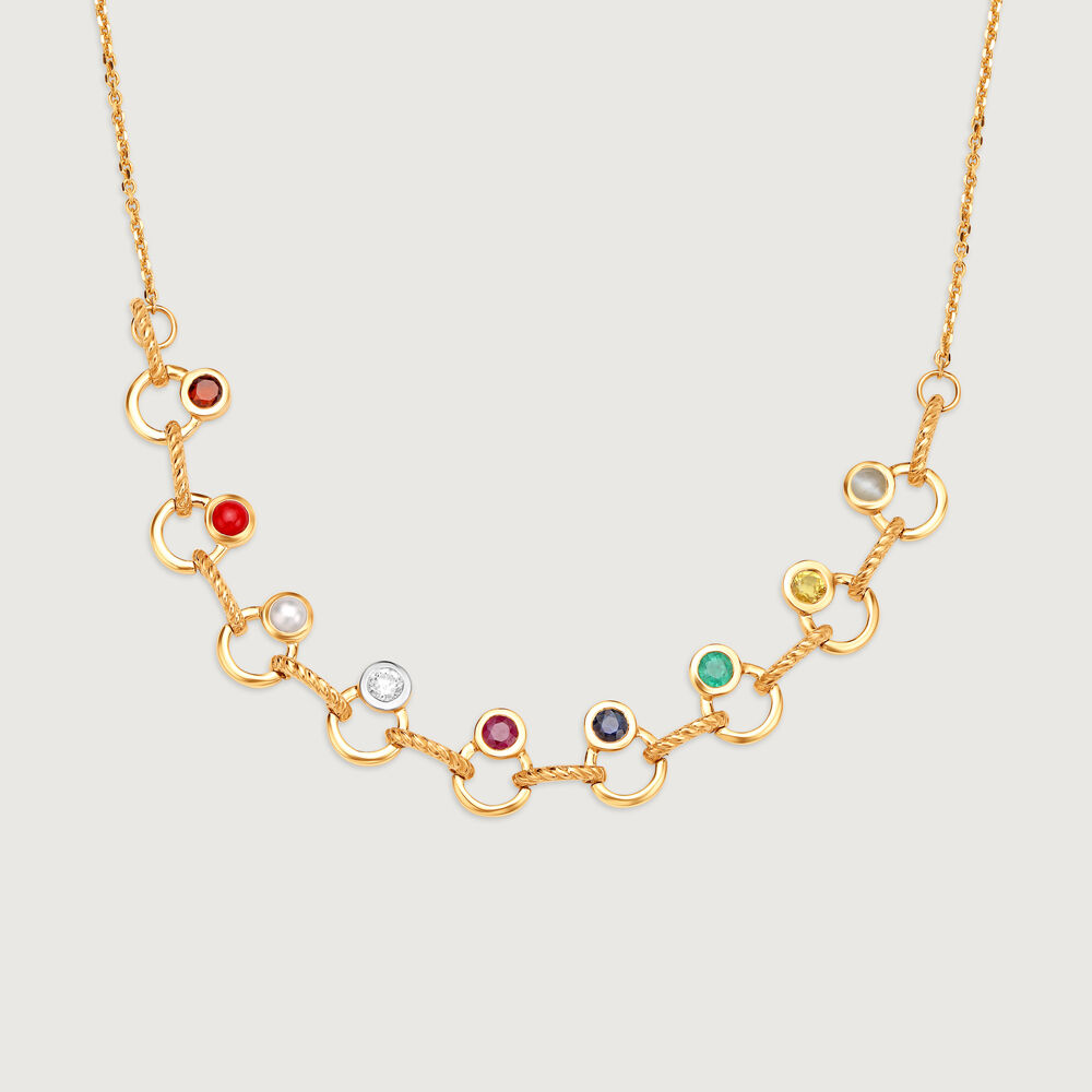 Navratna necklace tanishq price deals