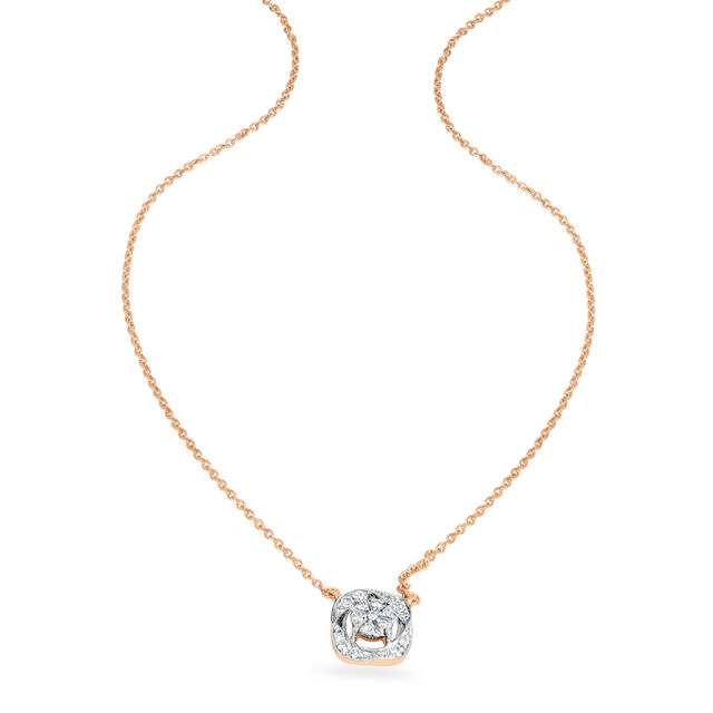 14KT Rose Gold Galactic Dreams diamond Pendant with chain,,hi-res image number null