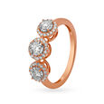 Beautiful 18 Karat White And Rose Gold And Diamond Statement Ring,,hi-res image number null
