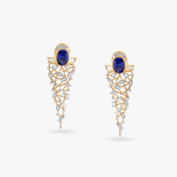 Exquisite Glam Diamond Drop Earrings