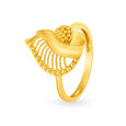 Sublime Yellow Gold Conch Finger Ring,,hi-res image number null