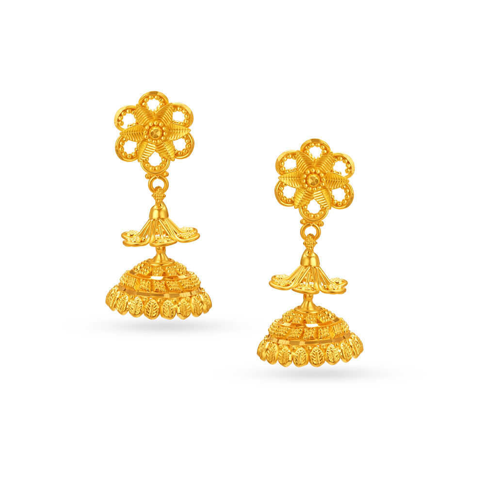 Small outlet size jhumka