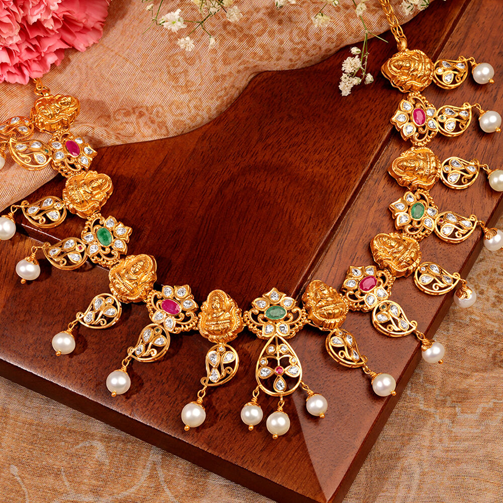 Palatial Mango Lakshmi Necklace