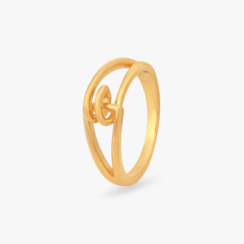 Open Loop Gold Ring